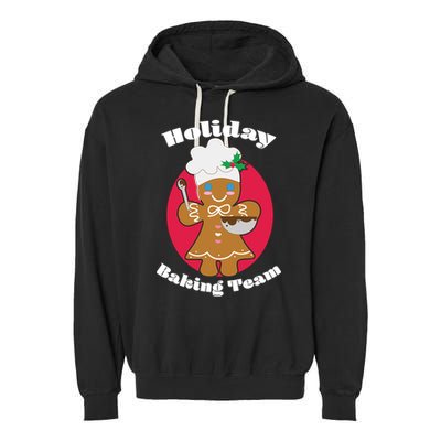 Holiday Baking Team Gingerbread Garment-Dyed Fleece Hoodie