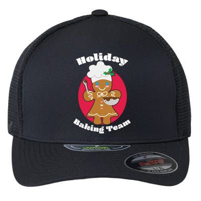 Holiday Baking Team Gingerbread Flexfit Unipanel Trucker Cap