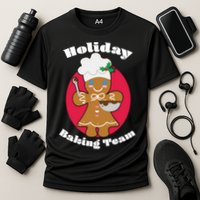 Holiday Baking Team Gingerbread Cooling Performance Crew T-Shirt