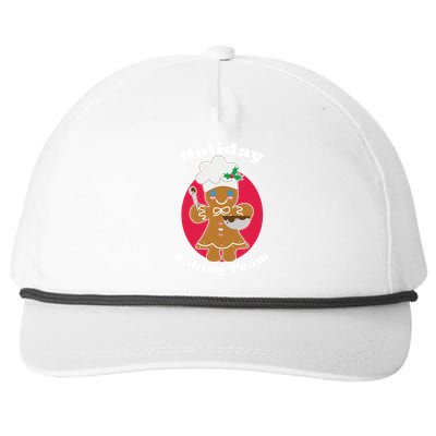 Holiday Baking Team Gingerbread Snapback Five-Panel Rope Hat