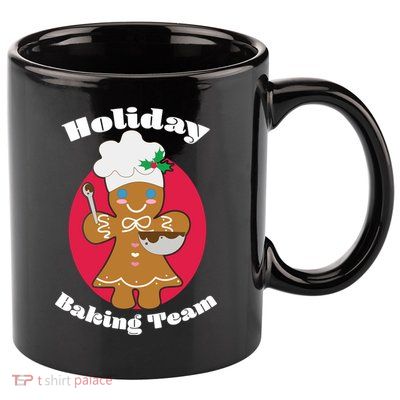 Holiday Baking Team Gingerbread 11oz C Handle Ceramic Mug