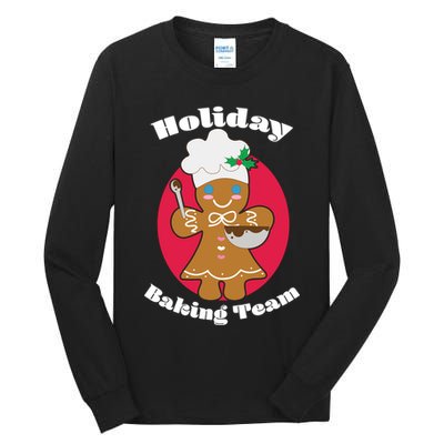 Holiday Baking Team Gingerbread Tall Long Sleeve T-Shirt