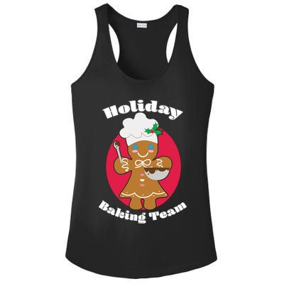 Holiday Baking Team Gingerbread Ladies PosiCharge Competitor Racerback Tank