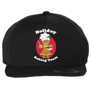 Holiday Baking Team Gingerbread Wool Snapback Cap