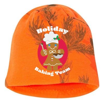 Holiday Baking Team Gingerbread Kati - Camo Knit Beanie