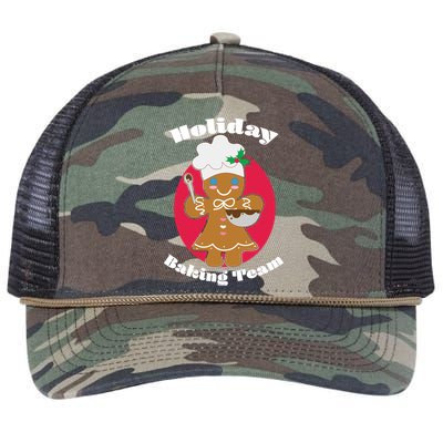 Holiday Baking Team Gingerbread Retro Rope Trucker Hat Cap