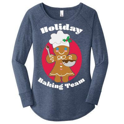 Holiday Baking Team Gingerbread Women's Perfect Tri Tunic Long Sleeve Shirt