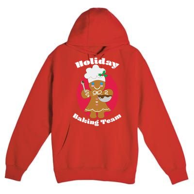 Holiday Baking Team Gingerbread Premium Pullover Hoodie