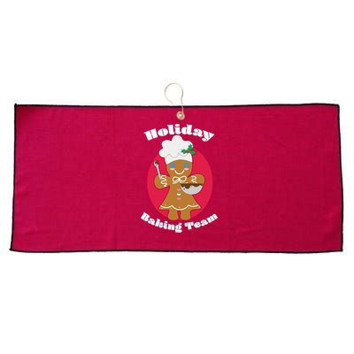 Holiday Baking Team Gingerbread Large Microfiber Waffle Golf Towel