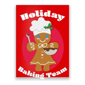 Holiday Baking Team Gingerbread Poster