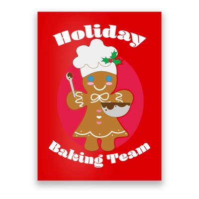Holiday Baking Team Gingerbread Poster