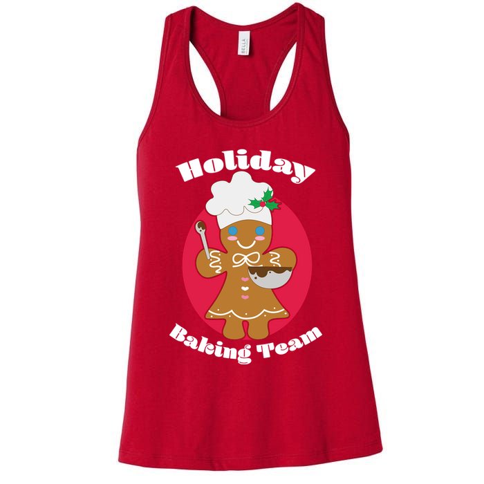 Holiday Baking Team Gingerbread Womens Tank Top