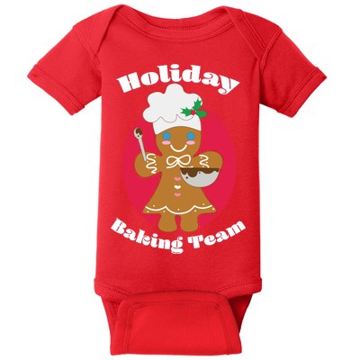 Holiday Baking Team Gingerbread Baby Bodysuit