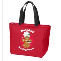 Holiday Baking Team Gingerbread Zip Tote Bag