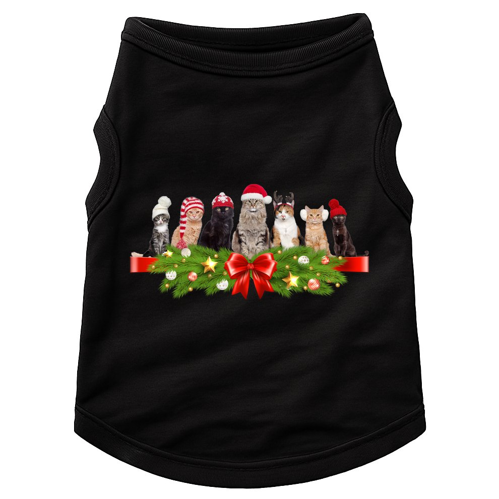 Holiday Christmas Cats Doggie Tank