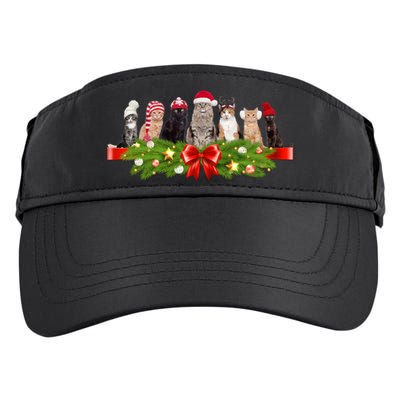 Holiday Christmas Cats Adult Drive Performance Visor