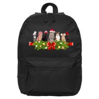 Holiday Christmas Cats 16 in Basic Backpack