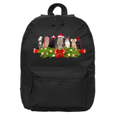 Holiday Christmas Cats 16 in Basic Backpack