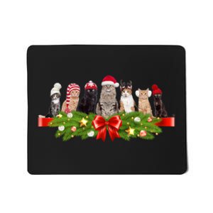 Holiday Christmas Cats Mousepad