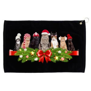 Holiday Christmas Cats Grommeted Golf Towel