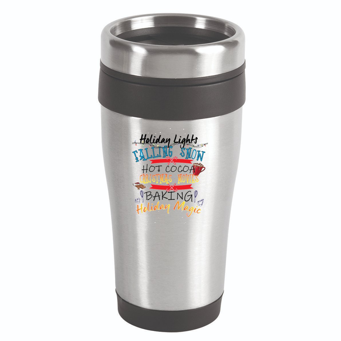 Holiday Magic Christmas Movies 16oz Travel Tumbler