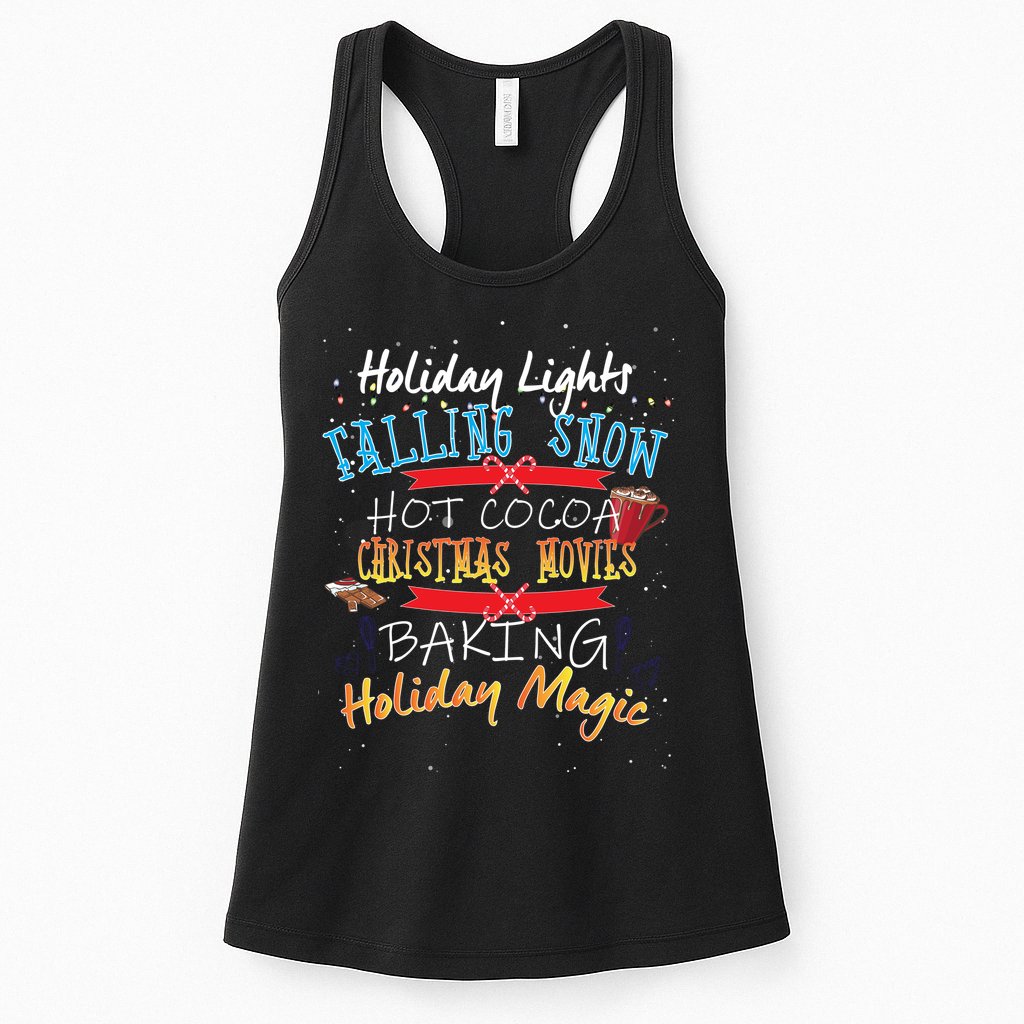 Holiday Magic Christmas Movies Womens Tank Top