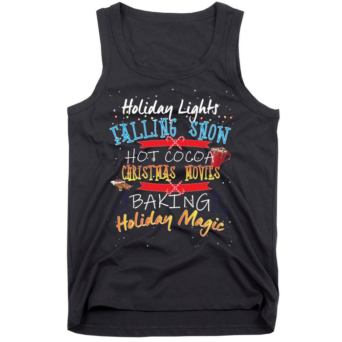 Holiday Magic Christmas Movies Tank Top