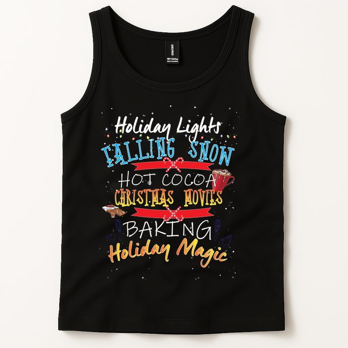 Holiday Magic Christmas Movies Tank Top