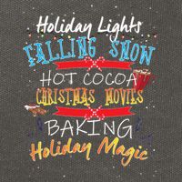 Holiday Magic Christmas Movies Cotton Canvas Backpack