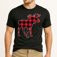 Holiday Plaid Moose Cooling Performance Crew T-Shirt