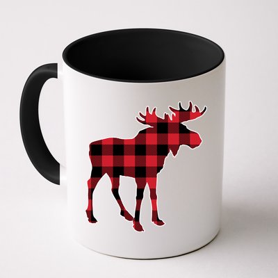 Holiday Plaid Moose Mug