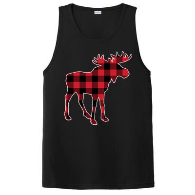 Holiday Plaid Moose PosiCharge Competitor Tank