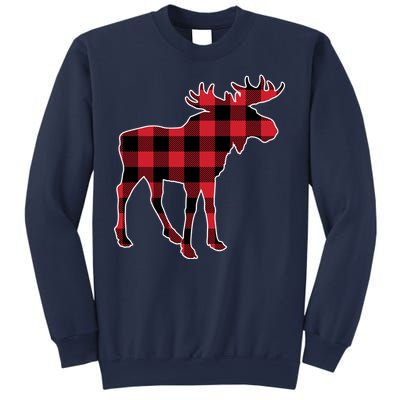 Holiday Plaid Moose Sweatshirt