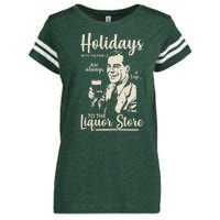 Holidays With the Family Are Always A Trip To The Liquor Store Enza Ladies Jersey Football T-Shirt