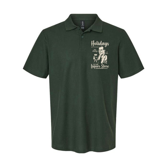 Holidays With the Family Are Always A Trip To The Liquor Store Softstyle Adult Sport Polo