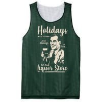 Holidays With the Family Are Always A Trip To The Liquor Store Mesh Reversible Basketball Jersey Tank