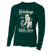 Holidays With the Family Are Always A Trip To The Liquor Store Cooling Performance Long Sleeve Crew