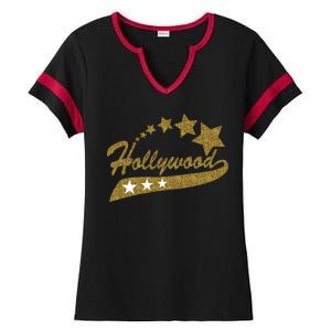 Hollywood Walk Of Fame California Ladies Halftime Notch Neck Tee