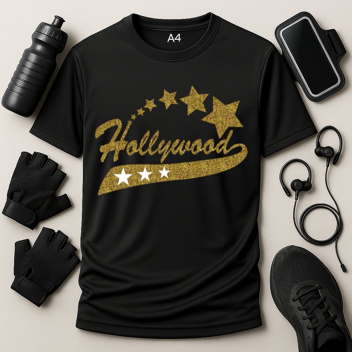 Hollywood Walk Of Fame California Cooling Performance Crew T-Shirt