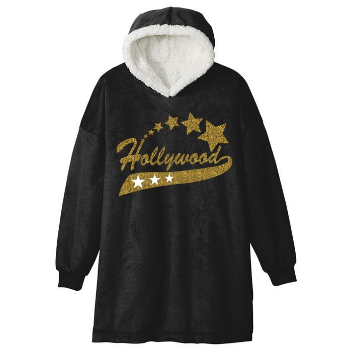 Hollywood Walk Of Fame California Hooded Wearable Blanket