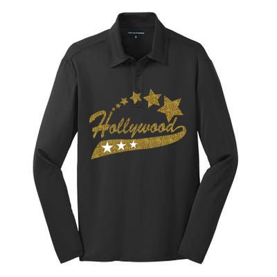 Hollywood Walk Of Fame California Silk Touch Performance Long Sleeve Polo