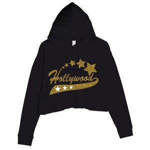 Hollywood Walk Of Fame California Crop Fleece Hoodie