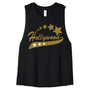 Hollywood Walk Of Fame California Women's Racerback Cropped Tank