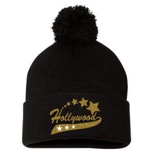 Hollywood Walk Of Fame California Pom Pom 12in Knit Beanie