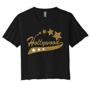 Hollywood Walk Of Fame California Women's Crop Top Tee