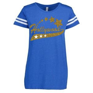 Hollywood Walk Of Fame California Enza Ladies Jersey Football T-Shirt