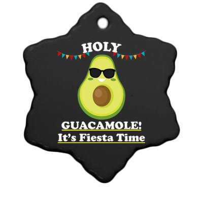 Holy Guacamole Its Fiesta Time Ceramic Star Ornament