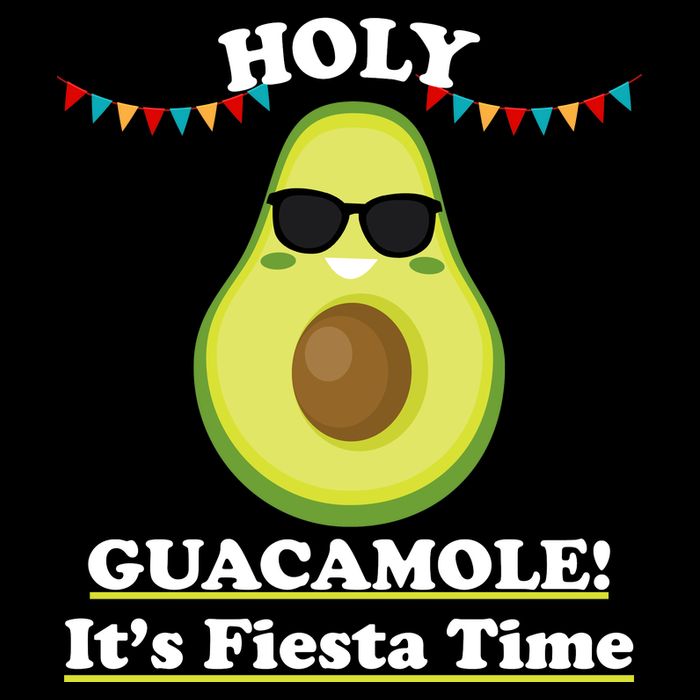 Holy Guacamole Its Fiesta Time Cropped Pullover Crew
