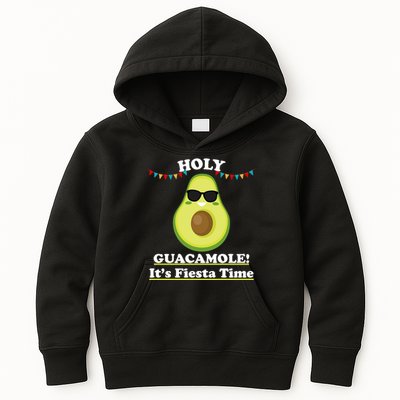 Holy Guacamole Its Fiesta Time Kids Hoodie