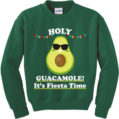 Holy Guacamole Its Fiesta Time Kids Sweatshirt